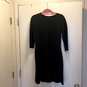 Banana Republic black dress with flared hem, size 6